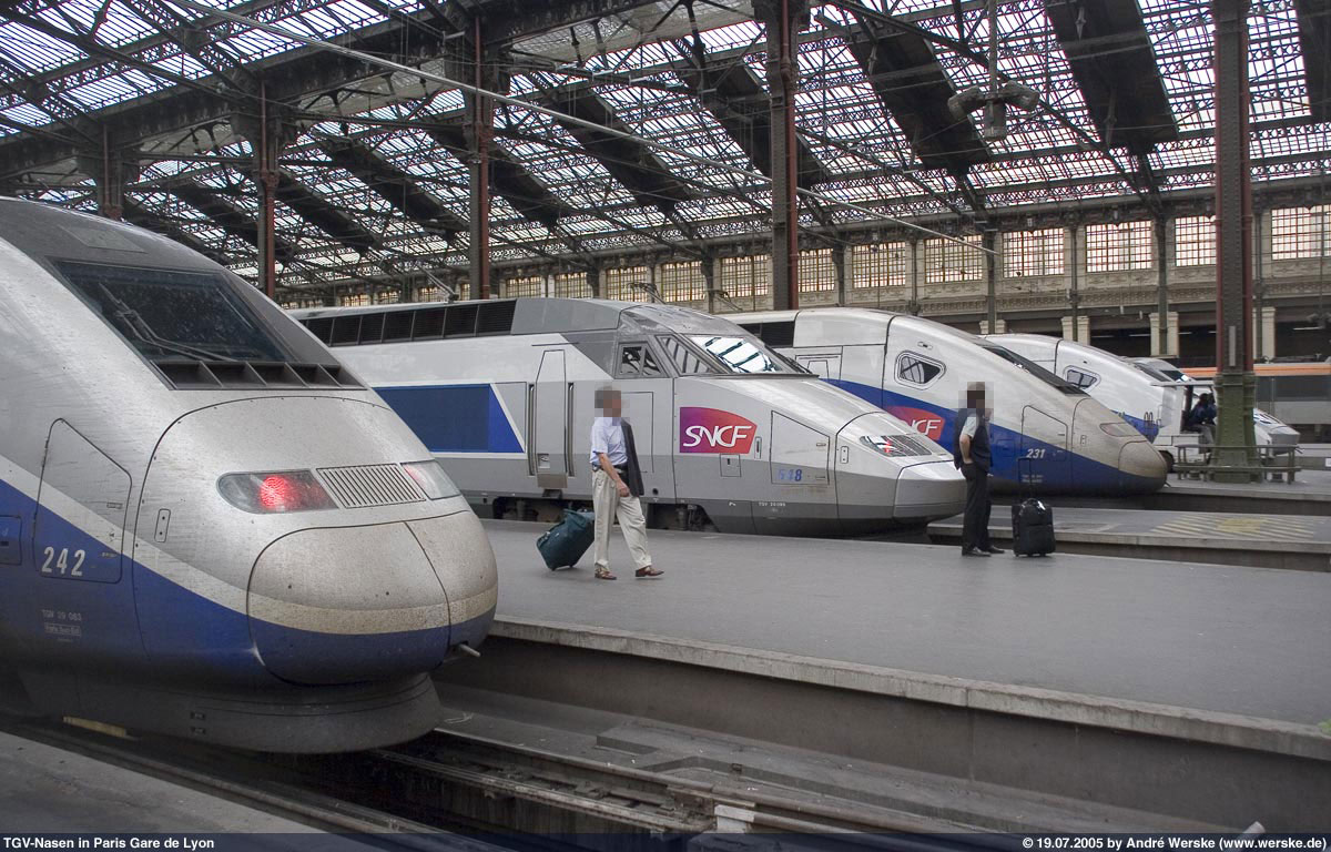 TGV Duplex und TGV Réseau im Bahnhof Paris Nord