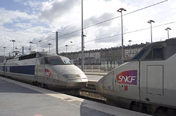 TGV-PSE-Züge in Paris Gare du Nord  © 15.07.2005 Andre Werske