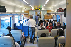 Compartment of CRH1 EMU at Shenzhen Station