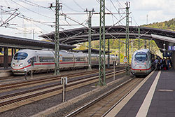 ICE 3 Baureihe 403 und Baureihe 407 in Montabaur  © 04.05.2016 Andre Werske
