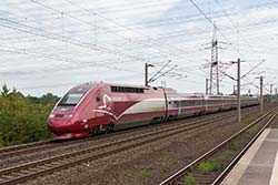 Thalys PBKA bei Köln Weiden West, Schnellfahrstrecke Köln – Düren.  © 14.08.2023 Andre Werske