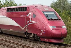 Thalys PBKA bei Köln Weiden West, Schnellfahrstrecke Köln – Düren.