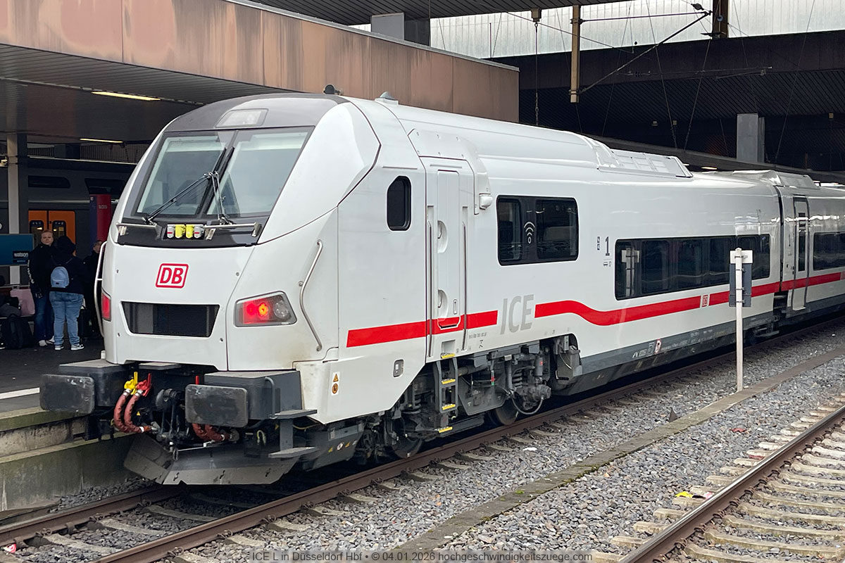 ICE L in Düsseldorf Hbf: Steuerwagen. – 04.01.2026 © André Werske