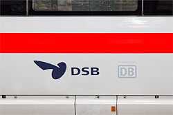 ICE-TD mit Logo für den Dänemark-Einsatz