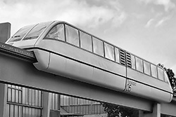 Transrapid 05 auf der IVA 1979 in Hamburg (30. Juni 1979); © Wikipedia-Autor MPW57, Foto ist gemeinfrei.