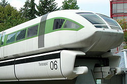 Transrapid 06 auf dem Gelände des Technikmuseums in Bonn © Transrapid International