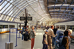 Eurostar-Bahnhof London Waterloo International  © 07/1996 Andre Werske