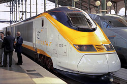 Eurostar in Paris Gare du Nord  © 05/1996 Andre Werske