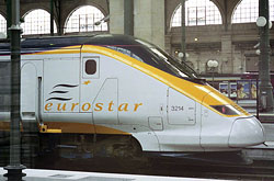 Eurostar in Paris Gare du Nord