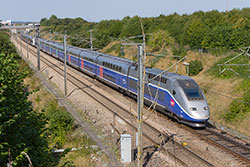 TGV Duplex an der LGV Nord in der Nähe vom Gare TGV Haute Picardie.  © 14.09.2016 Andre Werske