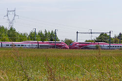 Thalys PBKA an der LGV Nord in der Nähe vom Gare TGV Haute Picardie.  © 14.09.2016 Andre Werske