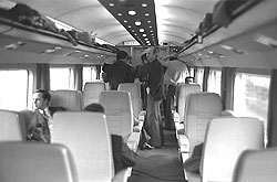 Erstklasswagen im TGV 001 – 16.11.1977 © Jean-Paul Lescat