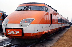 TGV-001 in Villeneuve-St Georges – 18.02.1978 © Georges Nadeau, P.L.Guillemin