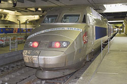 TGV-Atlantique im Bahnhof Paris-Montparnasse