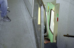 Treppenaufgang im TGV Duplex  © 10/2000 Andre Werske