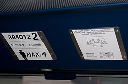 Hinweise im TGV-Est-Cockpit