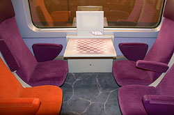 TGV-Est Vis-a-vis-Plätze in der zweiten Klasse