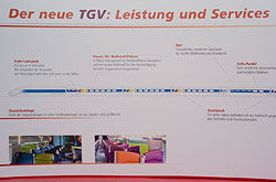 Infotafeln berichteten über die Vorteile des TGV für die Fahrgäste.  © 26.05.2007 Andre Werske