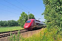 Thalys 4301, km 22,0 vor Übach-Palenberg  © 17.7.2015 Jürgen Senz