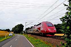 Thalys 4302, vorm Bü. Geilenkirchen Süggerath  © 22.07.2015 Jürgen Senz