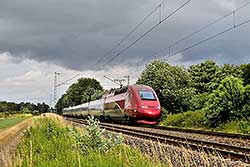 Thalys 4332, km 25,8 bei Übach-Palenberg, Frelenberg.  © 08.07.2015 Jürgen Senz