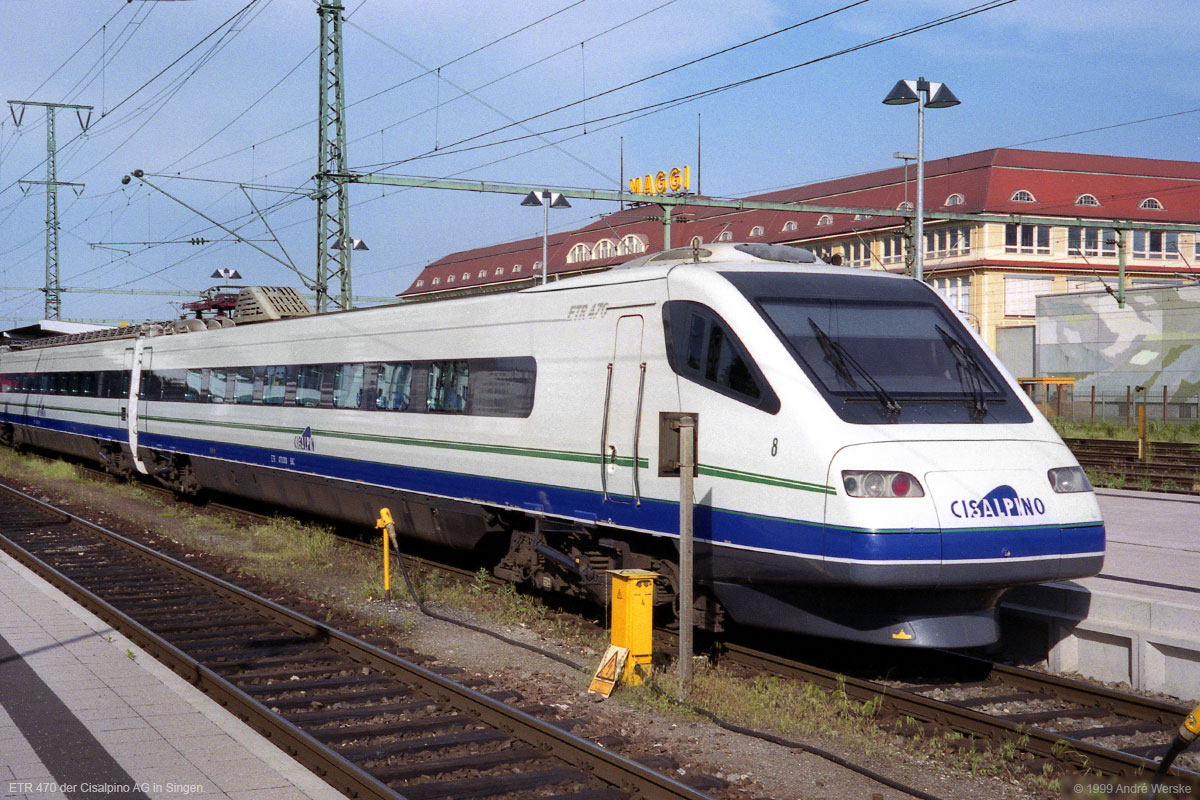 Cisalpino ETR 470 in Singen – 07/1998 © Andre Werske