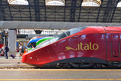 .italo AGV (ETR 575) im Bahnhof Milano Centrale  © 06.09.2021 Matthias Kümmel
