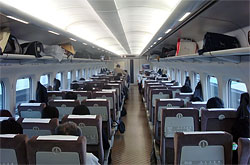 Shinkansen Serie 300 Fahrgastraum