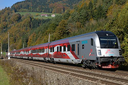 railjet 555 bei Pernegg auf der Südbahn  ©  Lukas Kriwetz