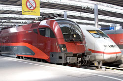railjet und ICE-2 in München Hbf  © 26.04.2009 Andre Werske