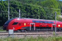Transfer of ÖBB 4706 Railjet 3rd generation on 01.05.2025 in Purkersdorf © 01.05.2025 Helmigo (CC0)