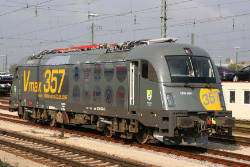 Die Weltrekord-Lokomotive 1216 050-5 in Ingolstadt Hbf © 13.10.2006 Sebastian Terfloth (CC BY-SA 2.5)