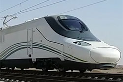 HSR Haramain: erste TALGO Testfahrt © 25.12.2015 Wikipedia: FlyAkwa (CC BY-SA 4.0)