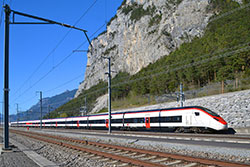Giruno RABe 501 am Gotthard-Basistunnel.  © 18.04.2022 Matthias Kümmel
