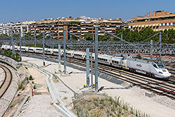 Alvia Serie 130 im Bahnhofsbereich von "Madrid Puerta de Atocha".  © 04.09.2013 André Werske