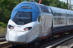 Avelia Liberty-Zug auf einer Testfahrt zwischen Race Street (Philadelphia) und Ivy City (Washington DC)